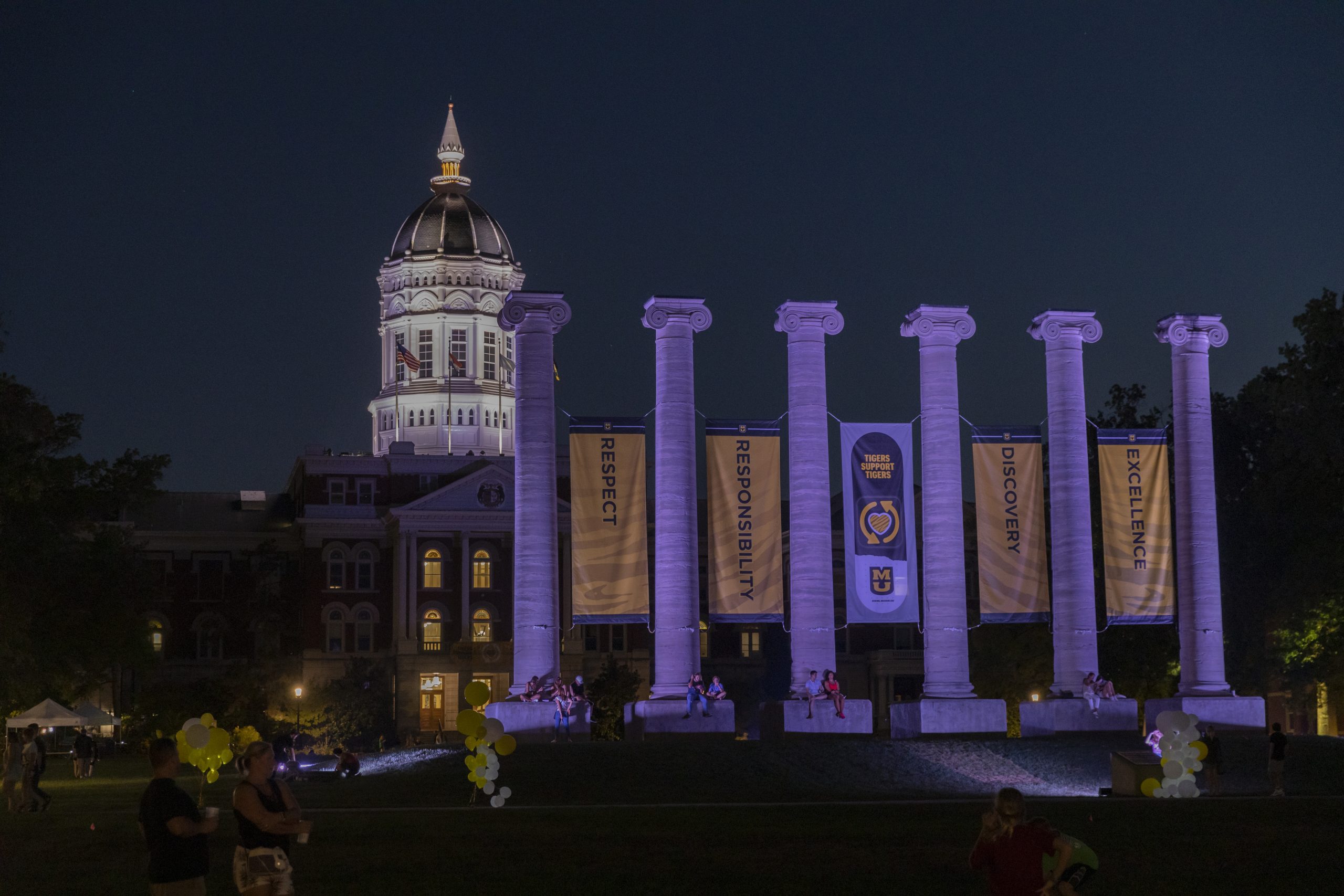 Illumination on the David R. Francis Quadrangle