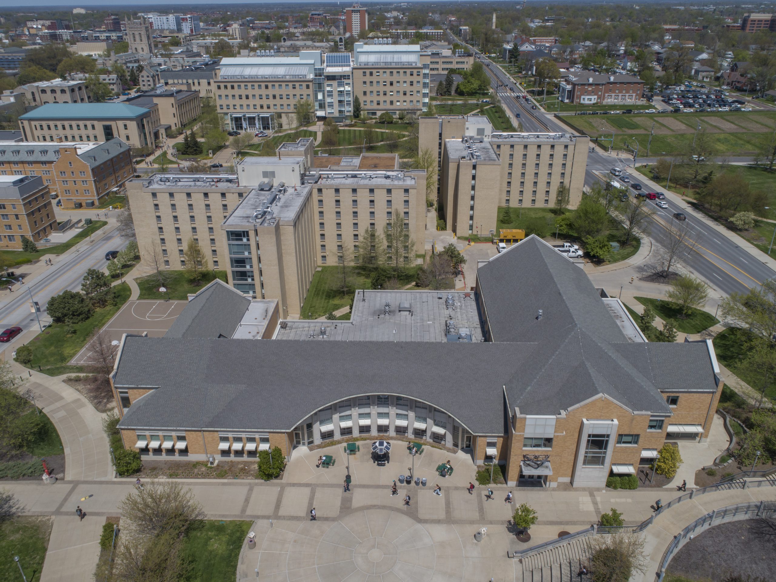 Drone aerial photographs near the amphitheater by Plaza 900