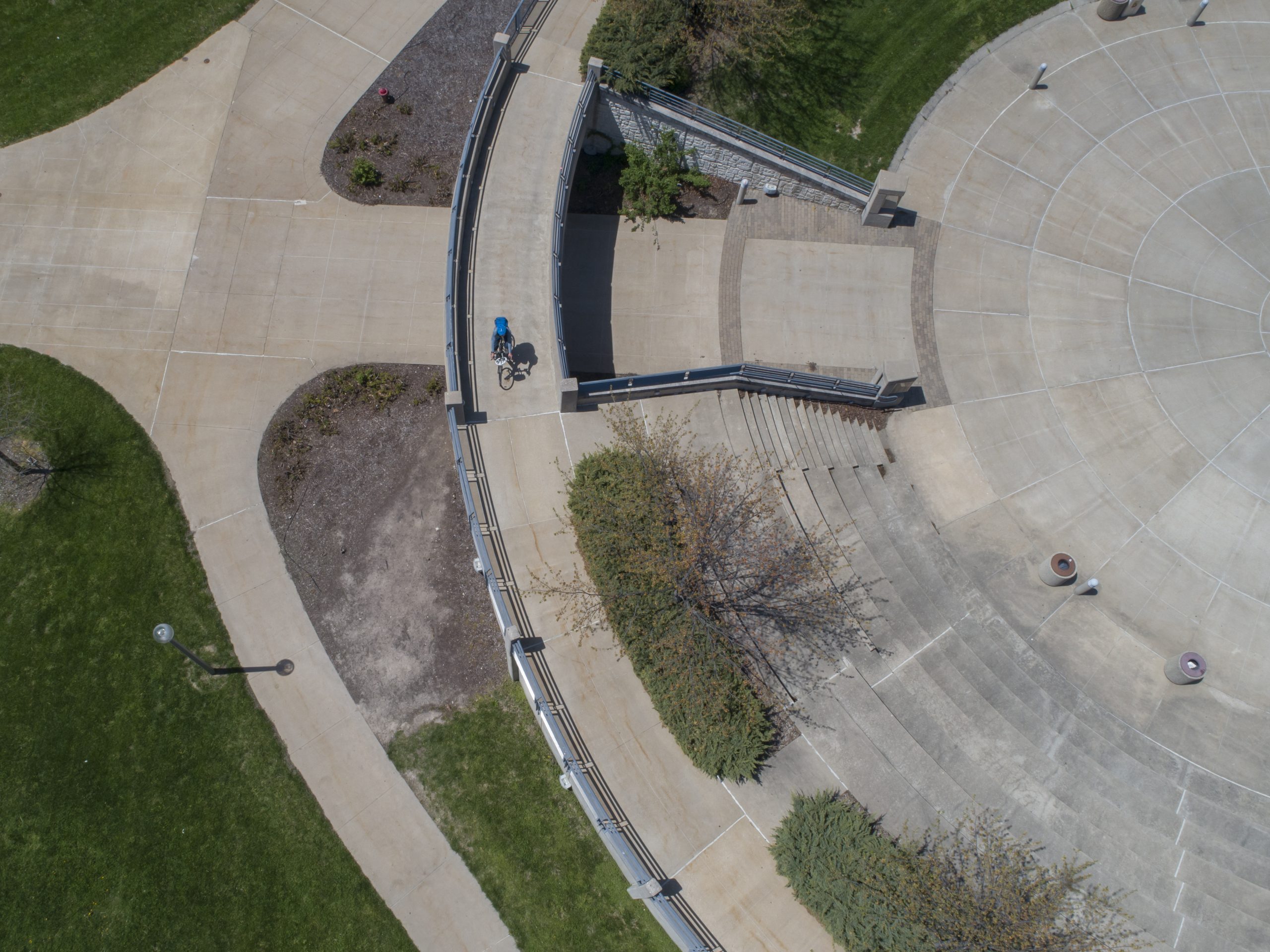 Drone aerial photographs near the amphitheater by Plaza 900