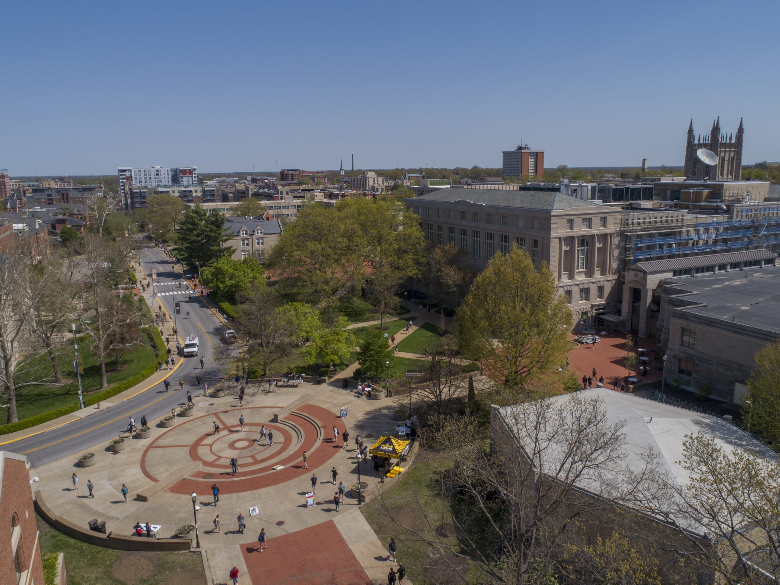 Drone aerial photographs near Speaker's Circle